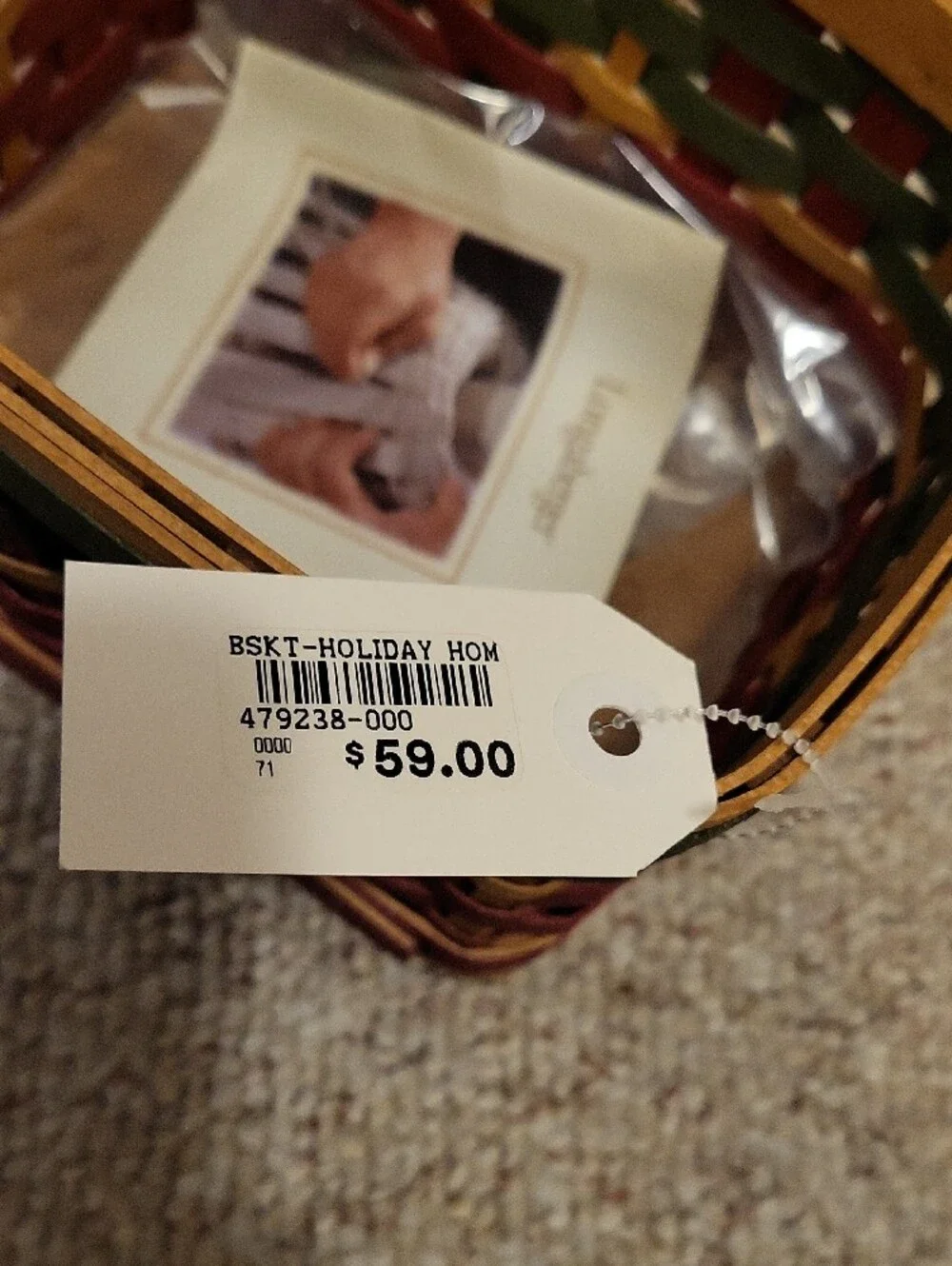 *Signed* NWT 2006 Longaberger Holiday Home Basket.